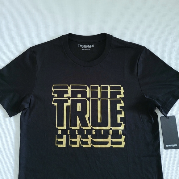 True Religion🙏 Black🖤 Graphic Logo Tee👕 - NWT - Picture 8 of 11